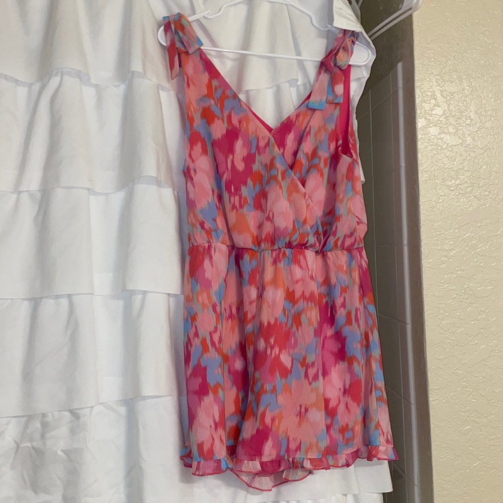 Pink Lily romper